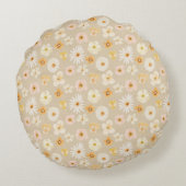 Rustieke geperste bloemen rond kussen (Achterkant)