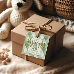 Rustieke Geslachtsneutrale Kleine Spruit Baby Show Bedankjes Labels