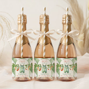 Rustieke Geslachtsneutrale Kleine Spruit Baby Show Sparkling Wijnetiket