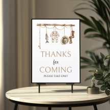 Rustieke Geviste Bedankt voor komende Sign 8x10