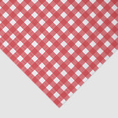 Rustieke Gingham Rode Witte Kerst Tissuepapier (Detail)