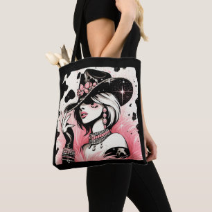 Rustieke Glam Cowgirl Roze Glitter Koehuid Print Draagtas