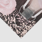 Rustieke Gloeilantaarn Baby Roze Rozen Tissuepapier (Detail)