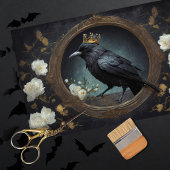 Rustieke Gotische Crow Decoupage Tissuepapier