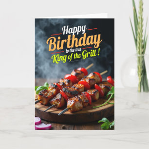 Rustieke Grill Verjaardagskaart Kaart