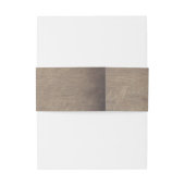 Rustieke groen takken platteland bruiloft uitnodigingen wikkel (Achterkant Voorbeeld)