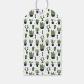 Rustieke Groene Cactus Desert Patroon Bruiloft Cadeaulabel (Achterkant)