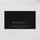  rustieke groene krans zwart Visitekaartje (Achterkant)