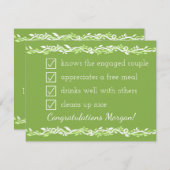 Rustieke Groene Plantengroei | Trouw Wingerd Wees (Voorkant / Achterkant)