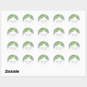 Rustieke groene vetplanten Stickers (Vel)