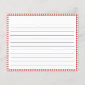 Rustieke groenten Vrijgezellenfeest Receptenkaart (Achterkant)