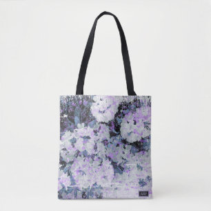*~* Rustieke Grunge Rhododendron Bloemen Witte Blu Draagtas