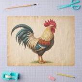 Rustieke Haan Tissuepapier (Craft)