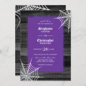 Rustieke Halloween bruiloft Kaart (Voorkant / Achterkant)