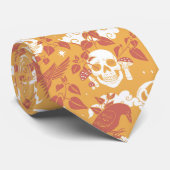 Rustieke Halloween halsband met patroon Stropdas (Opgerold)