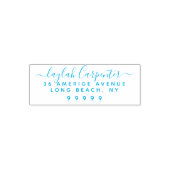 rustieke hand getekend script volledige naam retou zelfinktende stempel (Design)