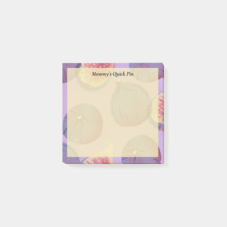 Rustieke handgeschilderde paarse vijg post-it® notes