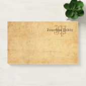 Rustieke handgeschreven tekst Elegant  Monogram Post-it® Notes (Kantoor)