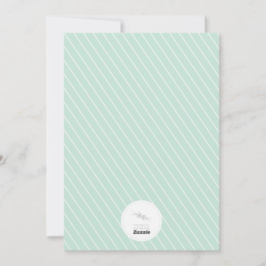 Rustieke handgetekende blauwe Joy-calligrafieblad Feestdagenkaart (Achterkant)