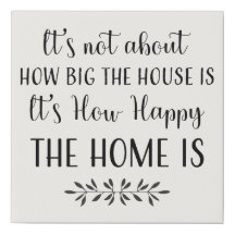 Rustieke Happy Home Quote boerderij