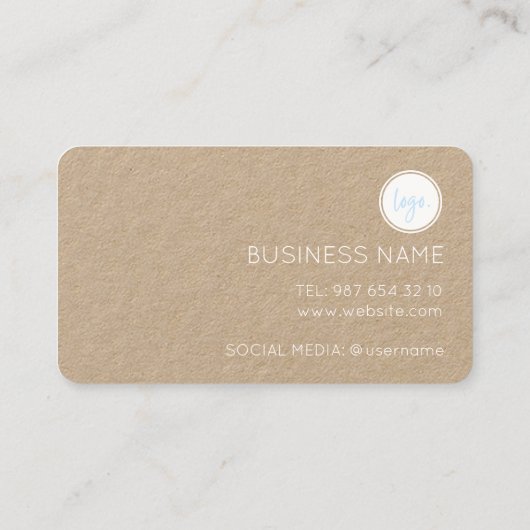 RUSTIEKE HEDENDAAGSE BUSINESS LOGO 10 LOYALITEIT K KLANTENKAARTJE (Achterkant)