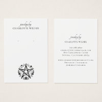 Rustieke heidense Wicca pentakel sieraden oorbel