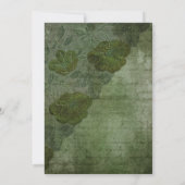 Rustieke heks Woodland Halloween bruiloft Kaart (Achterkant)