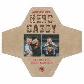Rustieke Held Papa Vaderdag 2 Foto Collage Voetbal (Enkel)