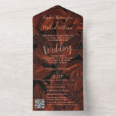Rustieke Herfst All in One Wedding Nodig QR-code u Uitnodiging (Binnen)