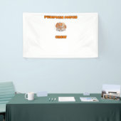 Rustieke Herfst Autumn Pumpkins Bloembladeren Clas Spandoek (Beurs)