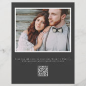 Rustieke Herfst Barn String Lights bruiloft uitnod Flyer (Achterkant)