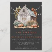 Rustieke Herfst Barn String Lights Ik Doe BBQ Uitn Flyer (Voorkant)