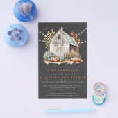 Rustieke Herfst Barn String Lights Ik Doe BBQ Uitn Flyer (Enkel)