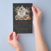 Rustieke Herfst Barn String Lights Ik Doe BBQ Uitn Flyer (Hand)