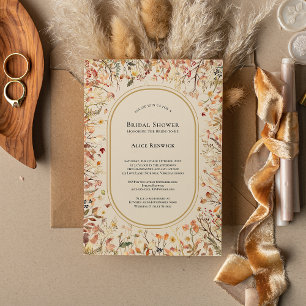 rustieke Herfst Beige Vrijgezellenfeest Kaart