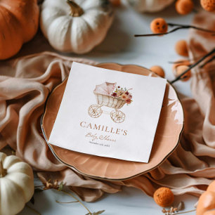 Rustieke herfst bloem bruidsshower voor baby servet