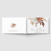 Rustieke herfst bloemen bruiloft gastenboek (Volledig)