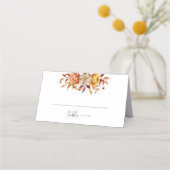 Rustieke herfst Bloemen Gepersonaliseerde bruiloft (Voorkant)