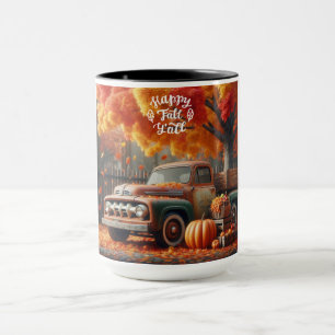Rustieke/ herfst boerderij truck mok