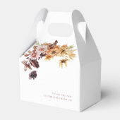 Rustieke Herfst Boho Floral Bruiloft Bedankdoosjes (Achterkant)