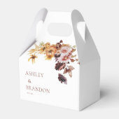 Rustieke Herfst Boho Floral Bruiloft Bedankdoosjes (Voorkant Zijde)