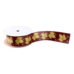 Rustieke Herfst eikels & Yellow Leaves Foliage Lint