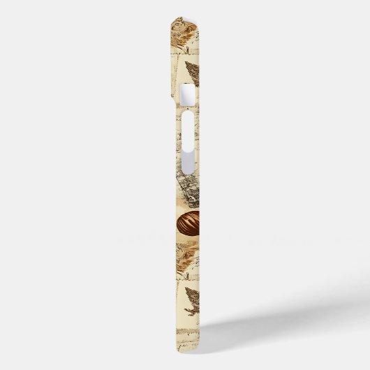 Rustieke herfst Ephemera Collage | warm aards Case-Mate iPhone Case (Achterkant / Links)