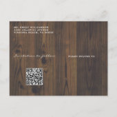 Rustieke Herfst Fairy Lights and Leaves I Do BBQ Aankondigingskaart (Achterkant)