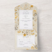 Rustieke Herfst Fields Wildflower Diner All In One Uitnodiging (Binnen)