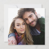 Rustieke Herfst Floral Bewaar de datum met foto Save The Date (Achterkant)