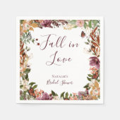 Rustieke Herfst Floral Servet (Voorkant)