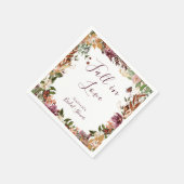 Rustieke Herfst Floral Servet (Hoek)