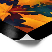 Rustieke Herfst Foliage Glossy Poster Perfect Poster (Hoek)