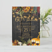 Rustieke herfst herfst elke leeftijd mijlpaal verj kaart (Staand voorkant)